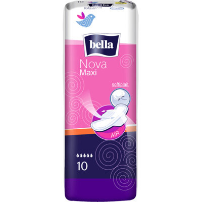 Гигиенические прокладки, 10 шт. Bella, Nova Maxi гигиенические прокладки bella classic nova maxi 10 шт