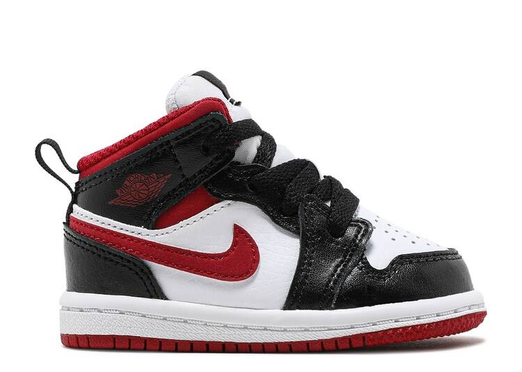 

Кроссовки AIR JORDAN 1 MID TD 'BLACK GYM RED', белый