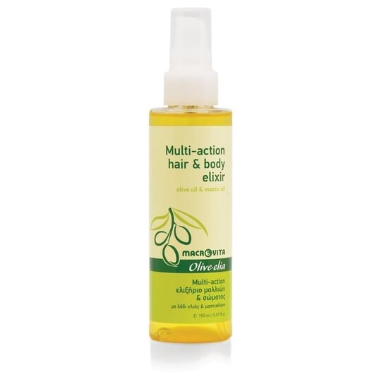 

Эликсир для волос и тела с биооливковым и мастиковым маслом 150мл MACROVITA OLIVE-ELIA MULTI-ACTION HAIR & BODY ELIXIR