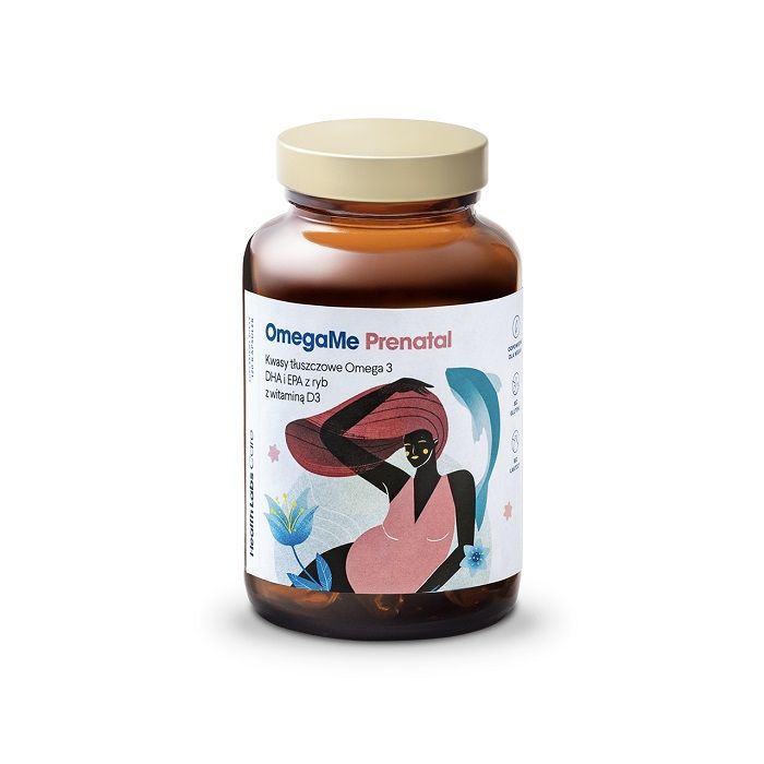 Health Labs OmegaMe Prenatal Омега-3 жирные кислоты с витамином D3, 60 шт.