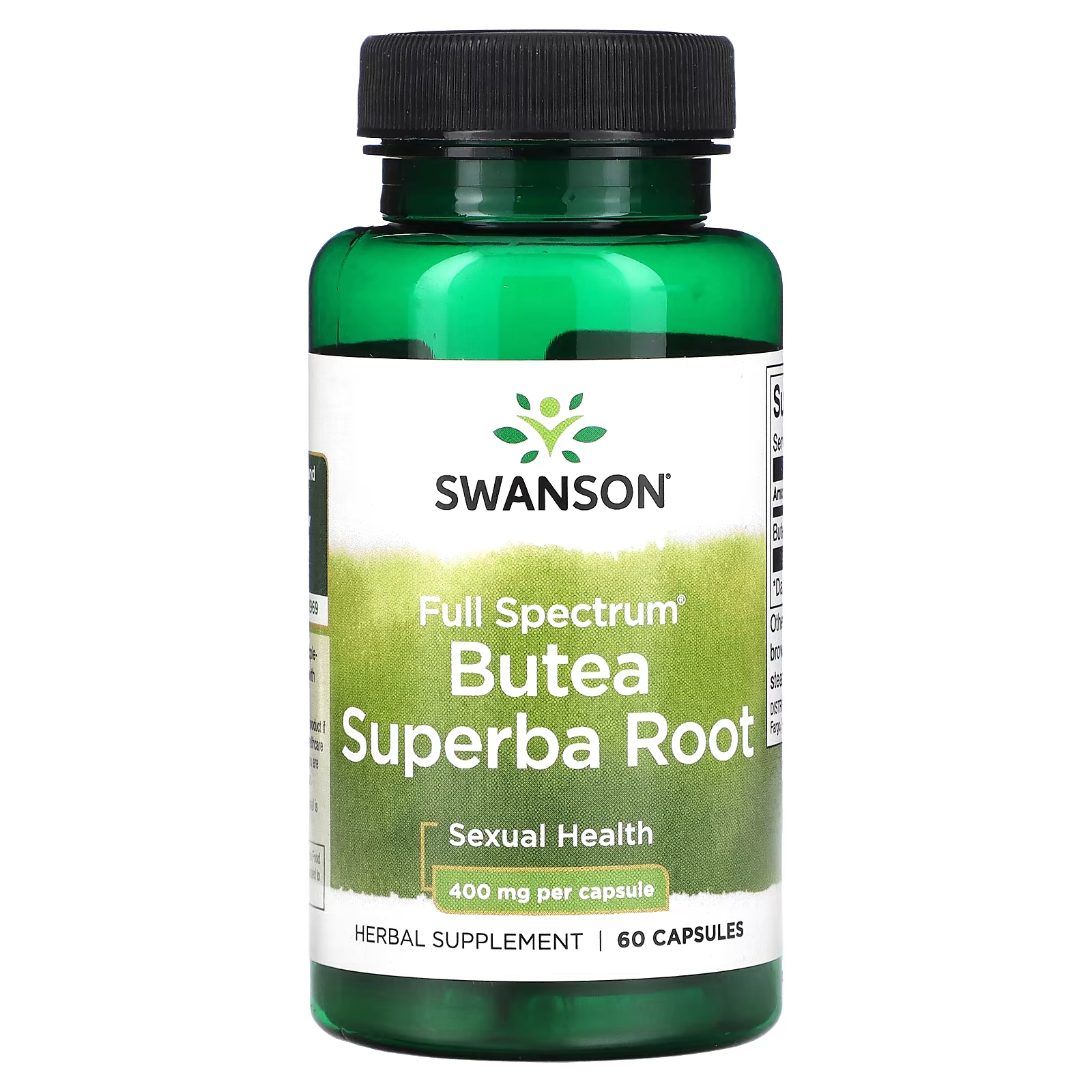 Растительная добавка Swanson Full Spectrum Butea Superba Root, 400 мг капсулы поддерживающие увеличение энергии и концентрации swanson full spectrum turmeric ashwagandha