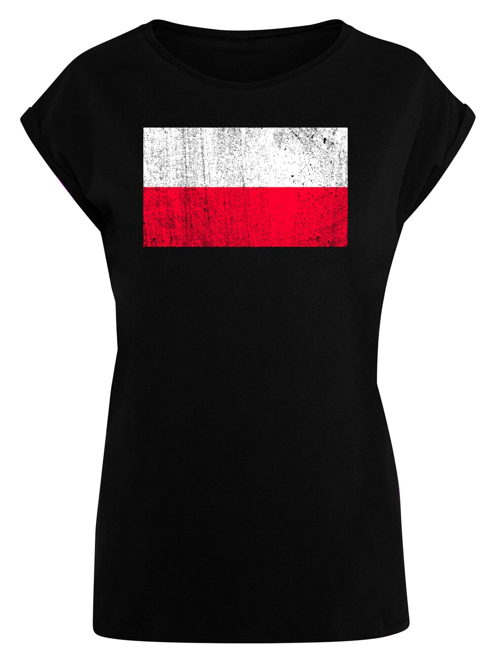 Рубашка F4Nt4Stic Poland Polen Flagge, черный