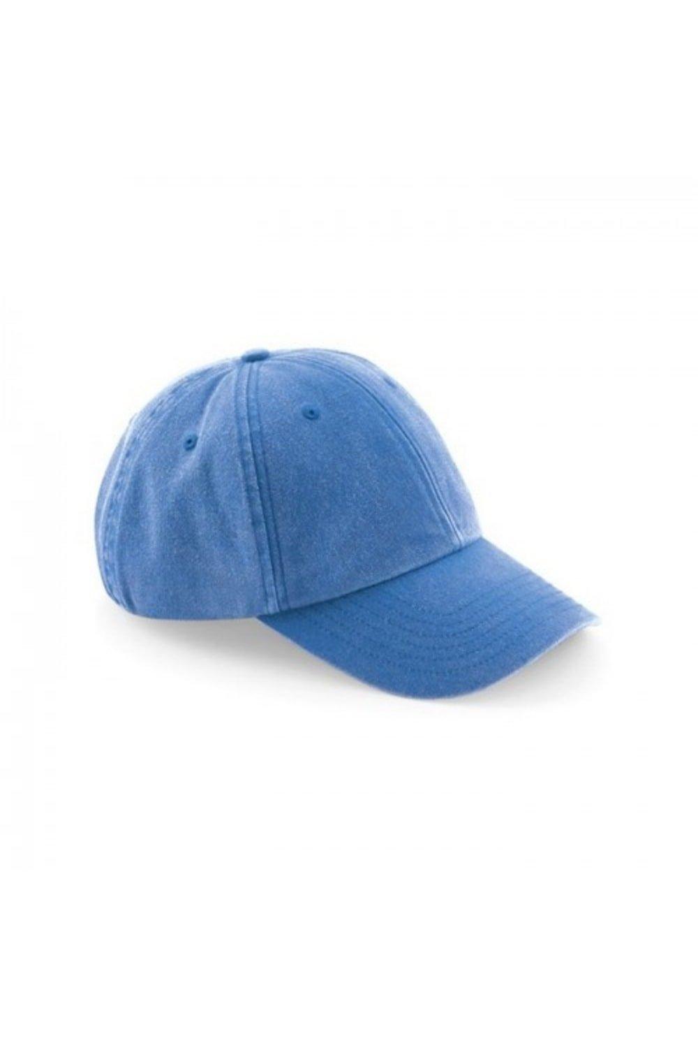 Винтажная низкопрофильная кепка Beechfield, синий