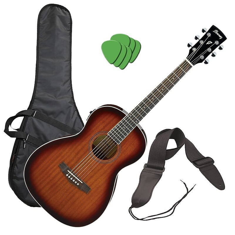 

Акустическая гитара Ibanez PN12E Acoustic-Electric Guitar - Vintage Mahogany Sunburst PERFORMER PAK