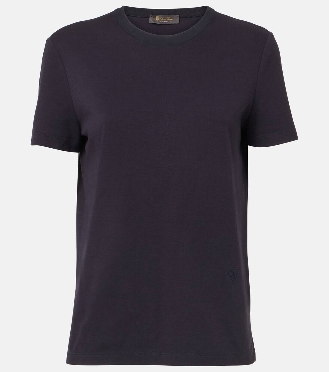 

Футболка из хлопка Loro Piana, цвет blue navy