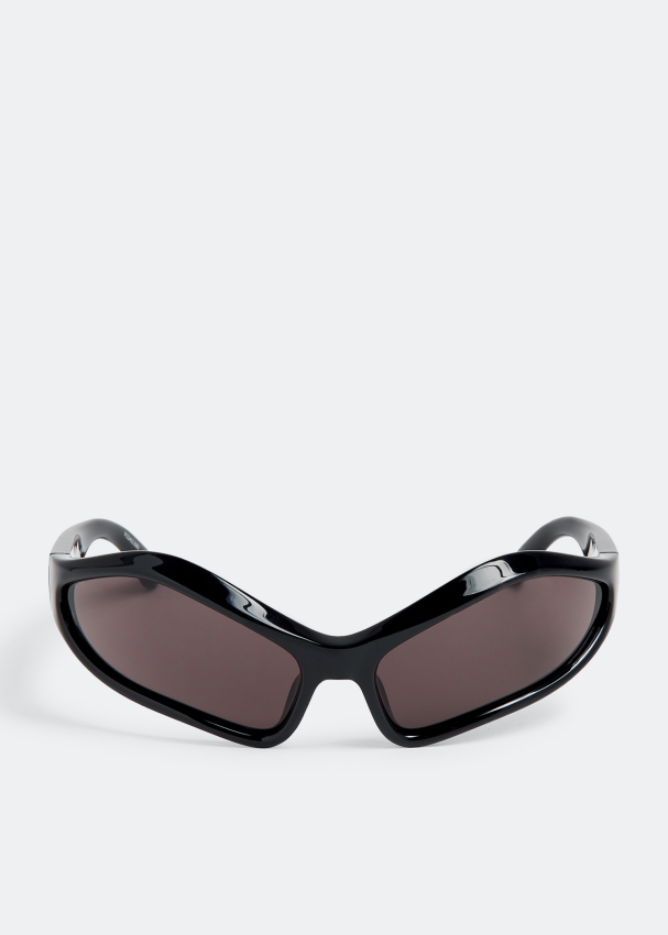 овальные солнцезащитные очки и другие истории h Солнцезащитные очки Balenciaga Fennec Oval, черный