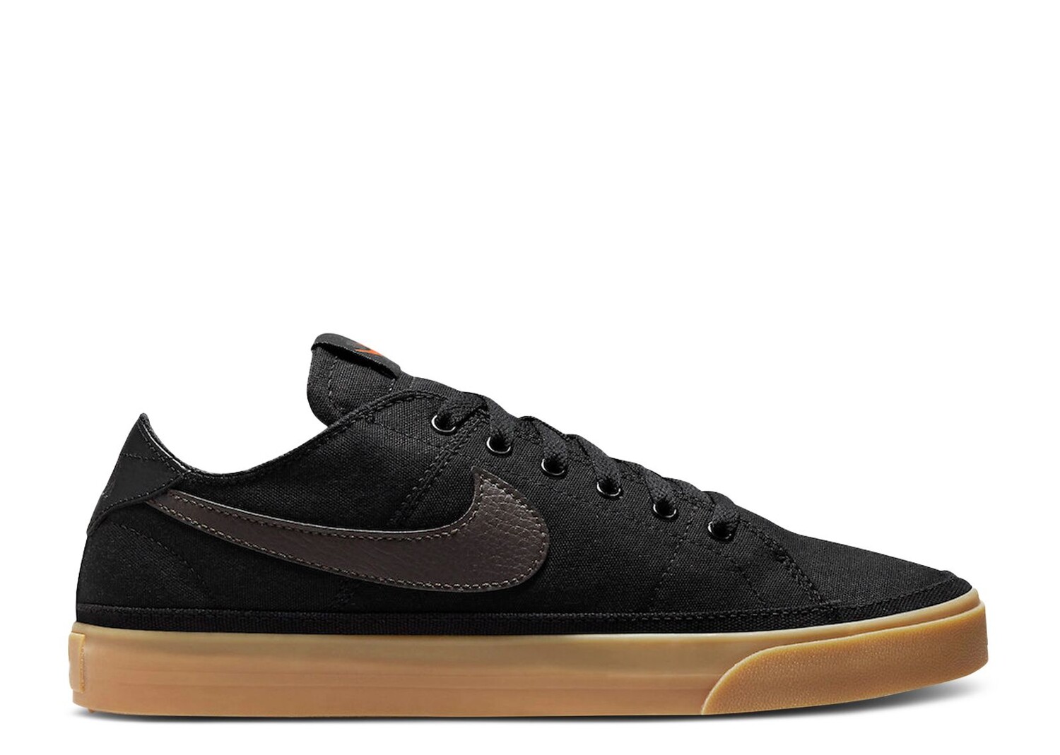 

Кроссовки Nike Court Legacy Canvas 'Black Gum', черный