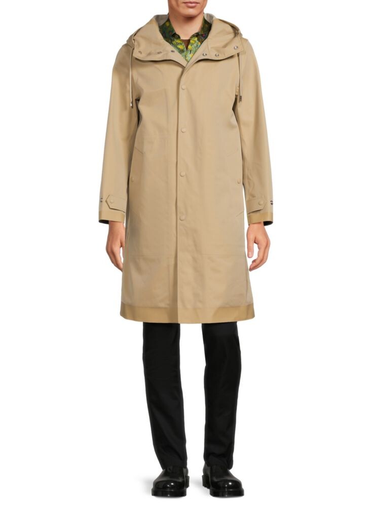 

Длинное пальто с капюшоном Burberry, цвет Honey
