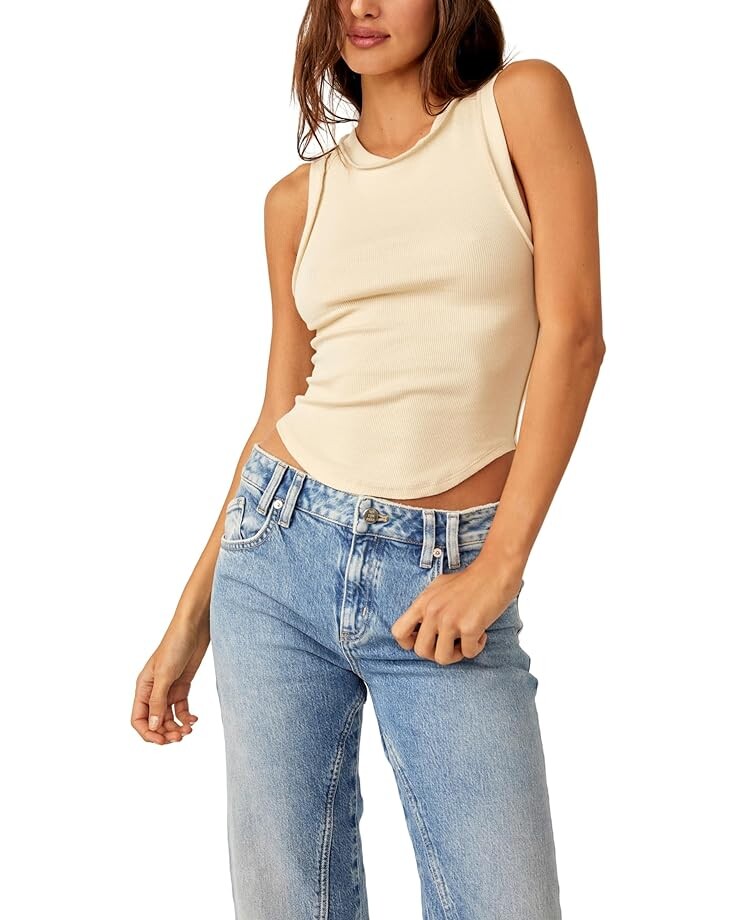 

Футболка Free People Kate, цвет Bleached Sand