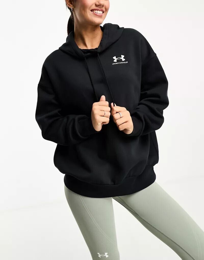

Черная флисовая толстовка оверсайз Under Armour Unstoppable