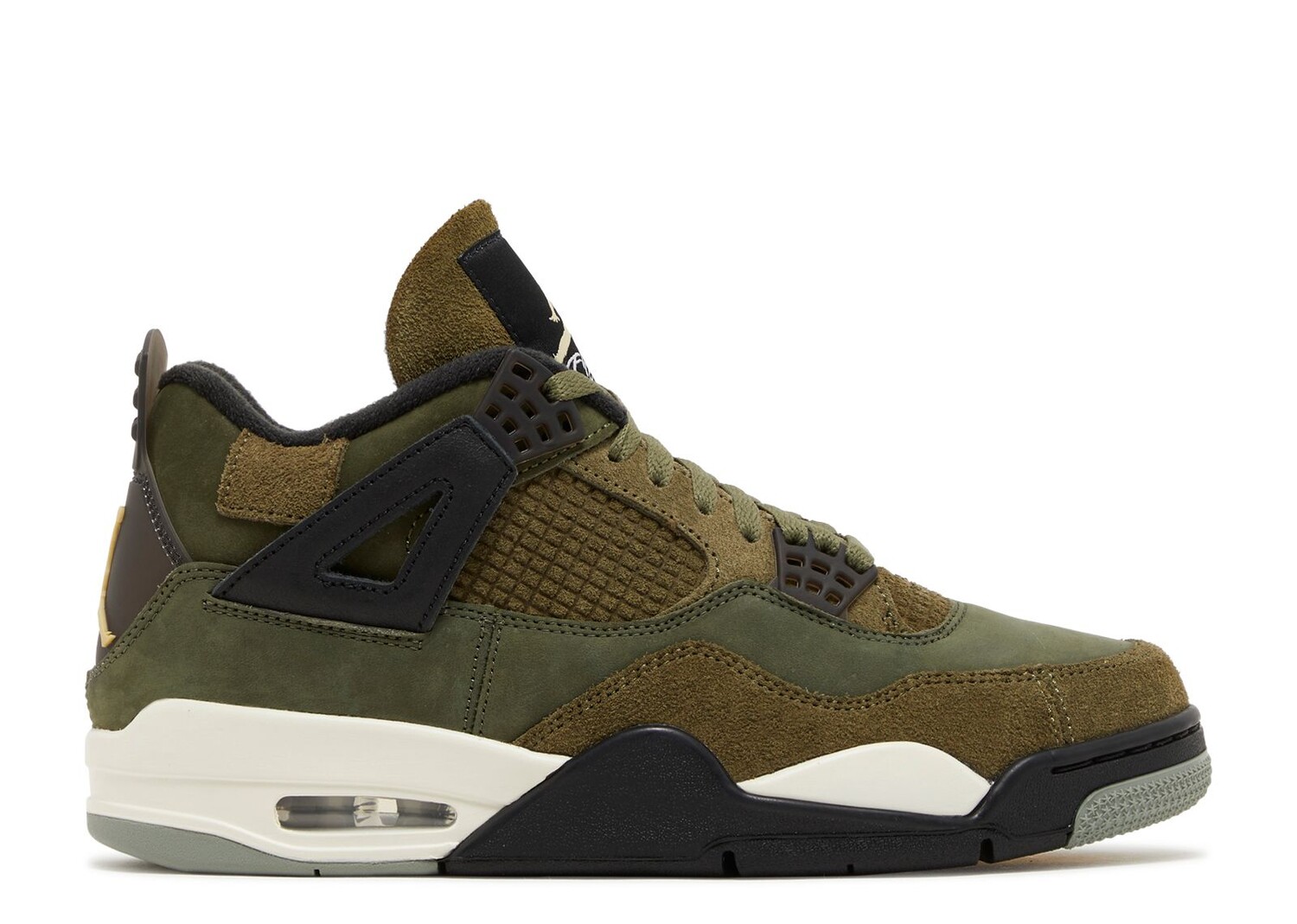 Кроссовки Air Jordan Air Jordan 4 Retro Se 'Craft - Olive', зеленый nike air jordan retro 4 high quality jumpman fire red aj4 breathable outdoor sports sneakers eur 40 47