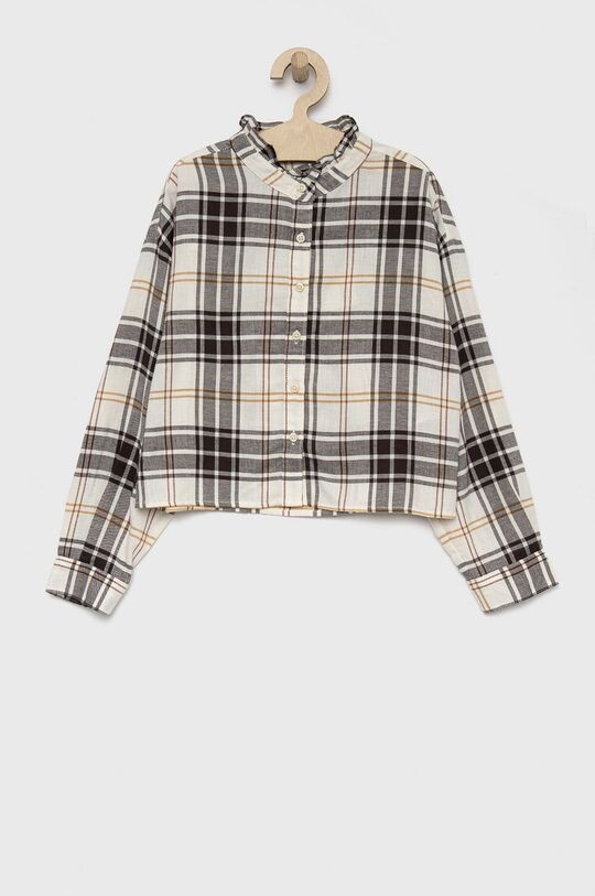 

Детская хлопковая рубашка Gap, бежевый