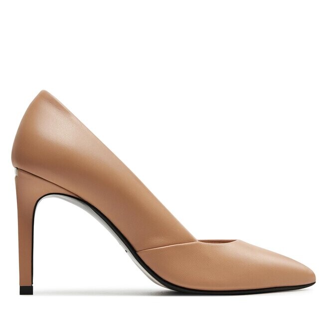 

Туфли на каблуке Calvin Klein Heel Pump 90 Leather HW0HW01928 Vintage Beige A06, бежевый