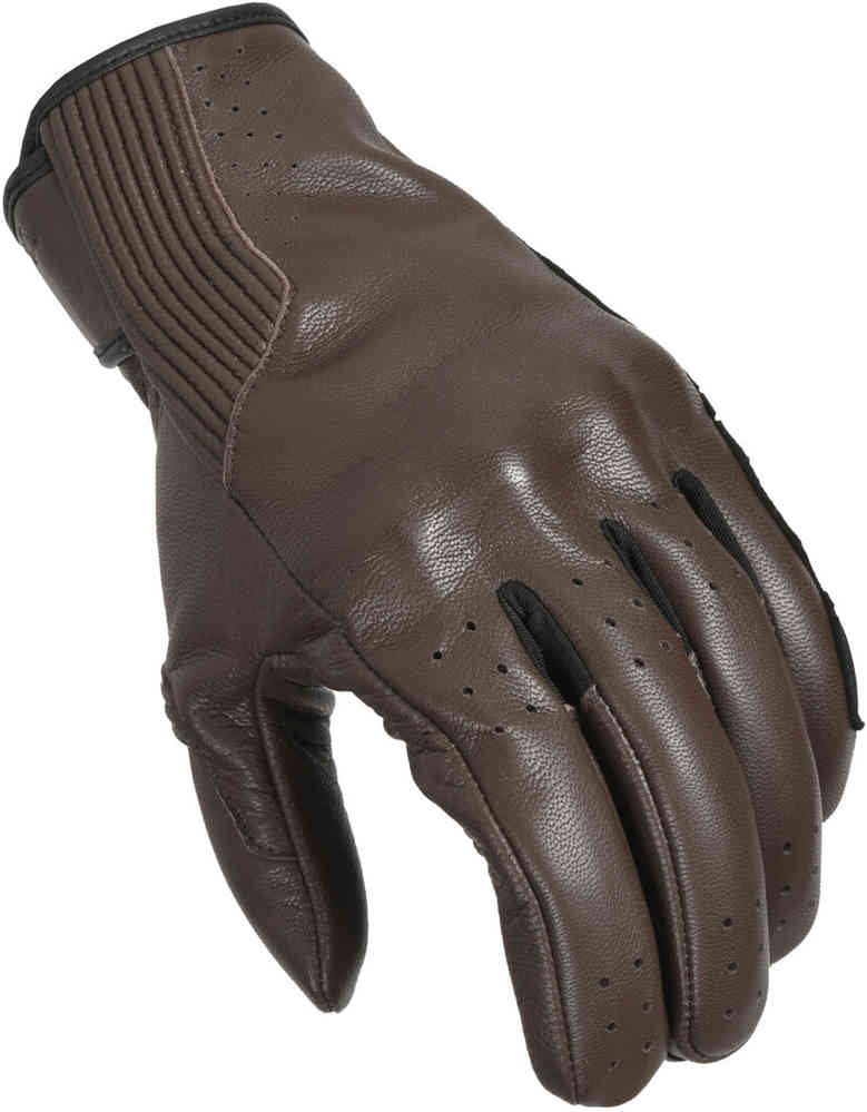 Жесткие перфорированные мотоциклетные перчатки Macna, темно коричневый мужские кожаные перчатки из оленьей кожи однослойные тонкие мотоциклетные перчатки с закрытыми пальцами для езды на открытом воздухе лет