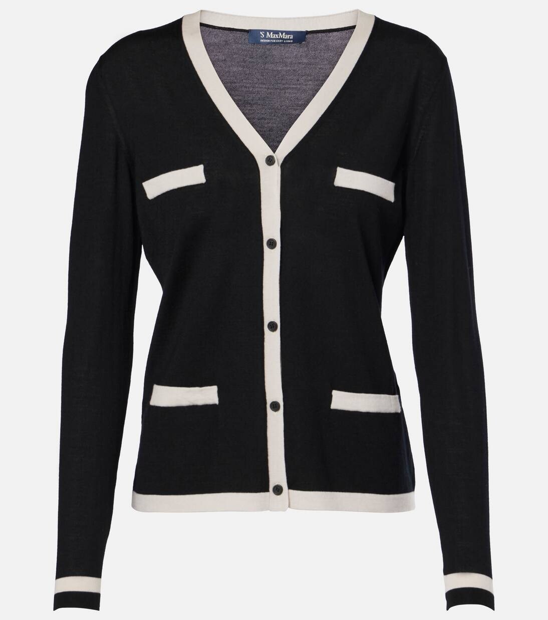 

Кардиган из кенийской шерсти 'S Max Mara, черный
