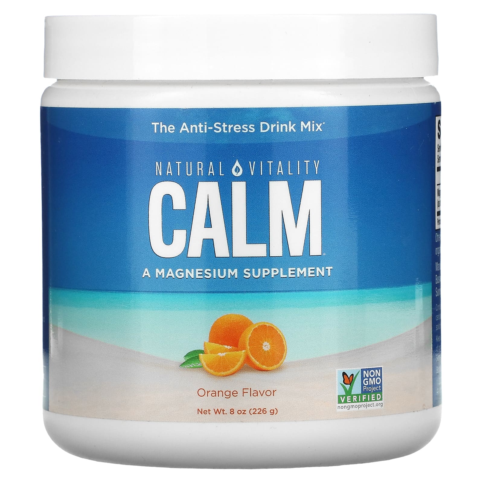 Natural Vitality CALM антистрессовая смесь для напитков апельсин 226 г (8 унций)