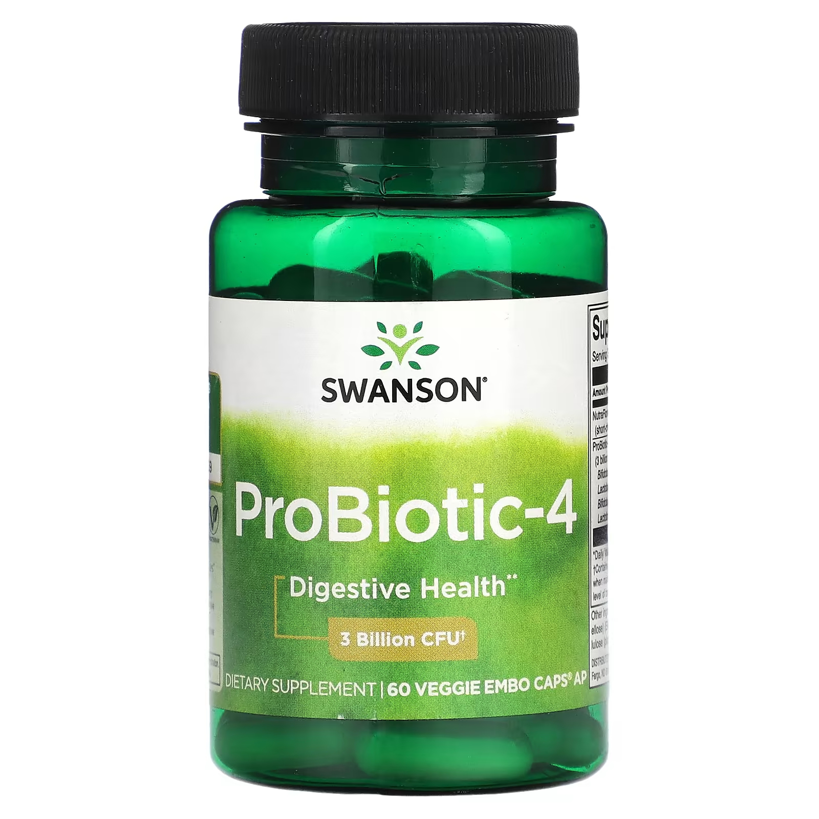Пищевая добавка Swanson Probiotic 4.3 Billion CFU, 60 капсул пищевая добавка swanson probiotic 4 3 billion cfu 60 капсул