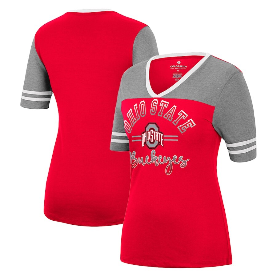 

Футболка с коротким рукавом Colosseum Ohio State Buckeyes, серый