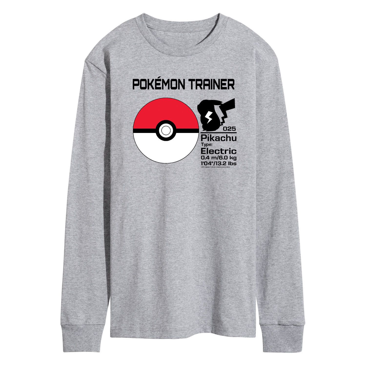 Мужская тренировочная футболка Pokemon Pokeball Licensed Character