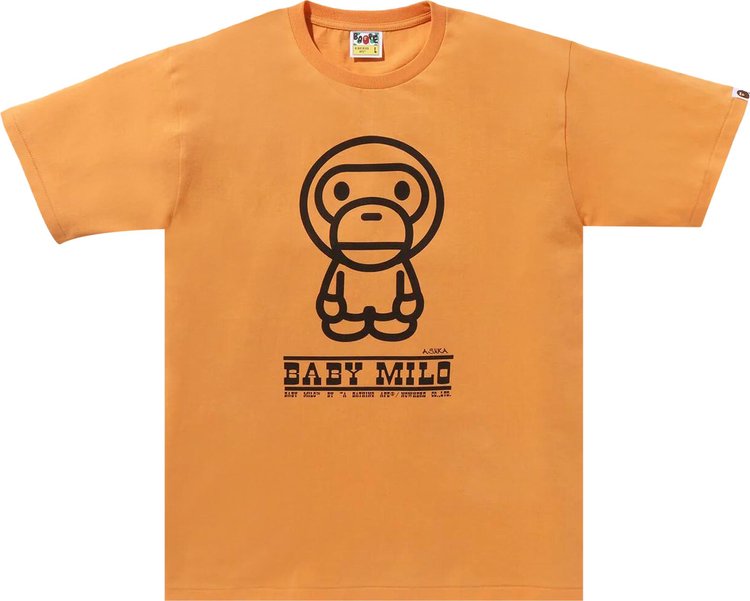 Футболка BAPE Classic Baby Milo 'Orange', оранжевый