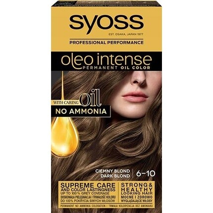 

Краска для волос Oleo Intense Color без аммиака 6-10 Темно-русый 50 мл, Syoss