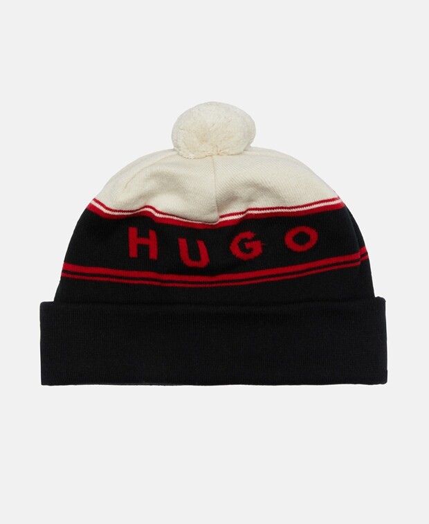 

Хлопковая шапочка Hugo, черный