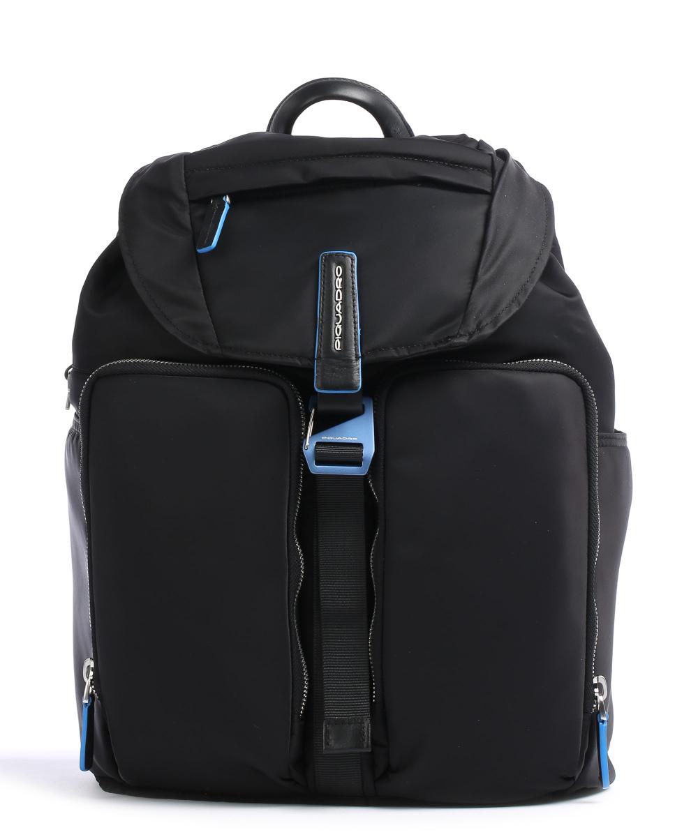 Рюкзак для ноутбука PQ RY RFID с диагональю 14 дюймов, полиэстер Piquadro, черный