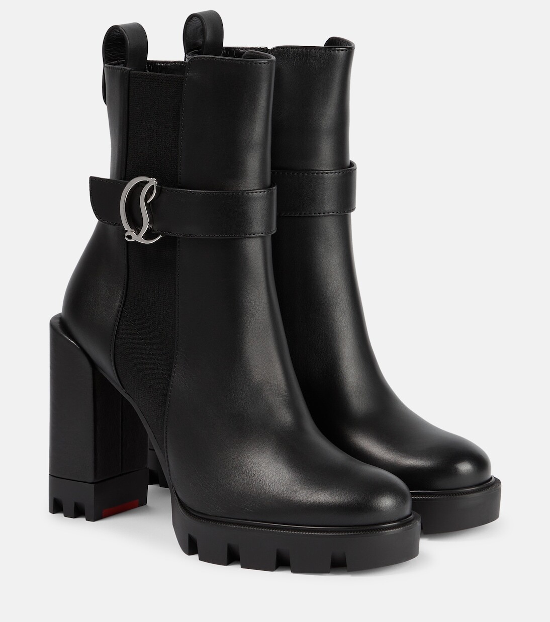 

Кожаные ботильоны челси cl Christian Louboutin, черный