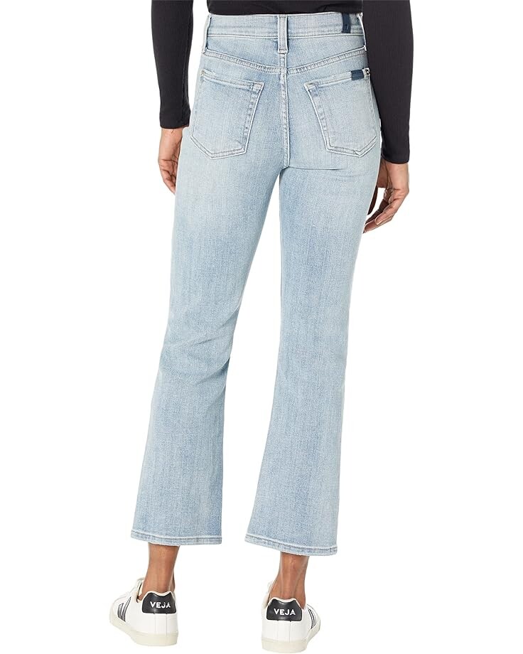 

Джинсы 7 For All Mankind High-Waisted Slim Kick in Broken Twill Briar, цвет Broken Twill Briar