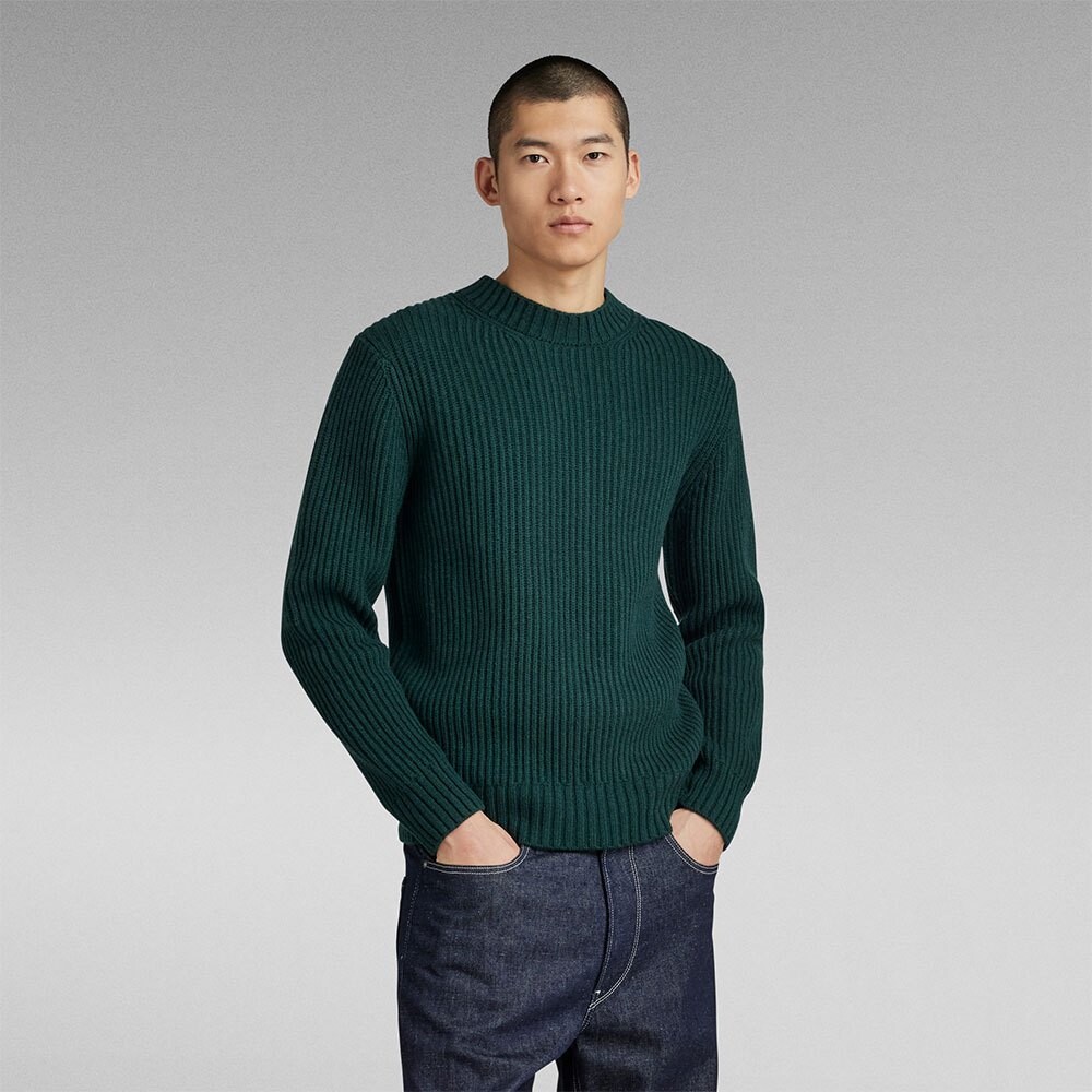 

Свитер G-Star Essential R Crew Neck, зеленый