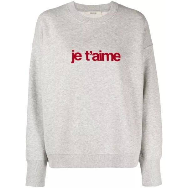 

Футболка je t'aime crew-neck sweatshirt Zadig & Voltaire, белый