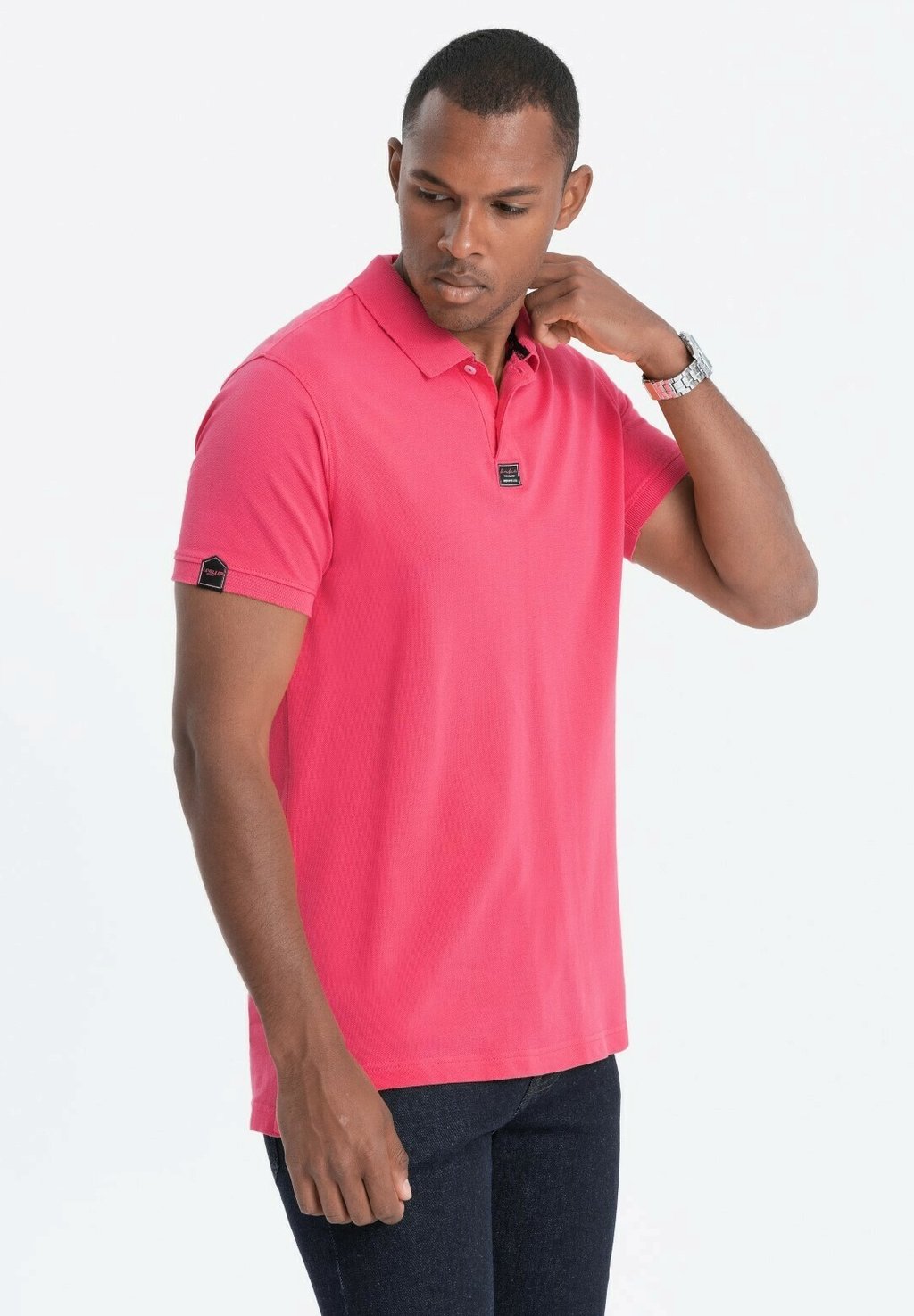 Рубашка-поло S1745 Ombre, цвет pink