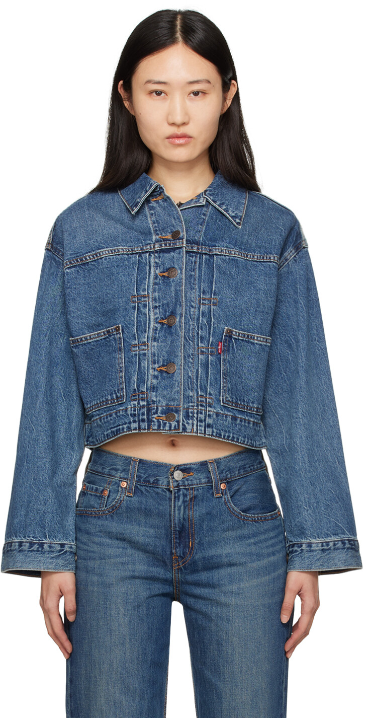 

Синяя джинсовая куртка в стиле 90-х годов Levi'S
