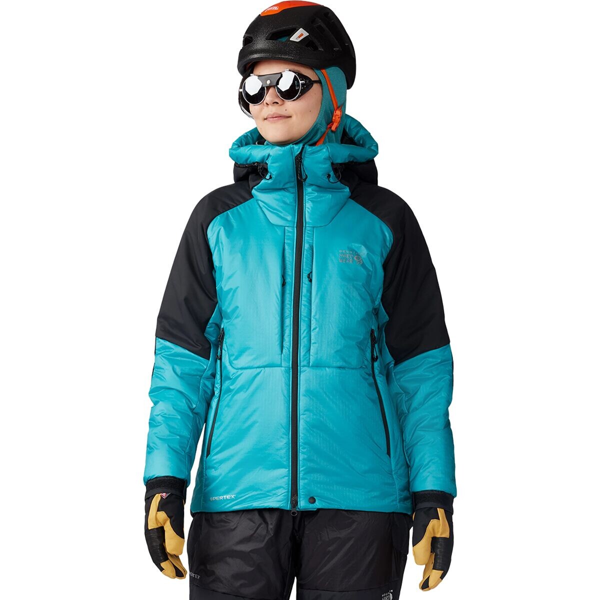 

Куртка compressor alpine с капюшоном Mountain Hardwear, цвет synth green/black