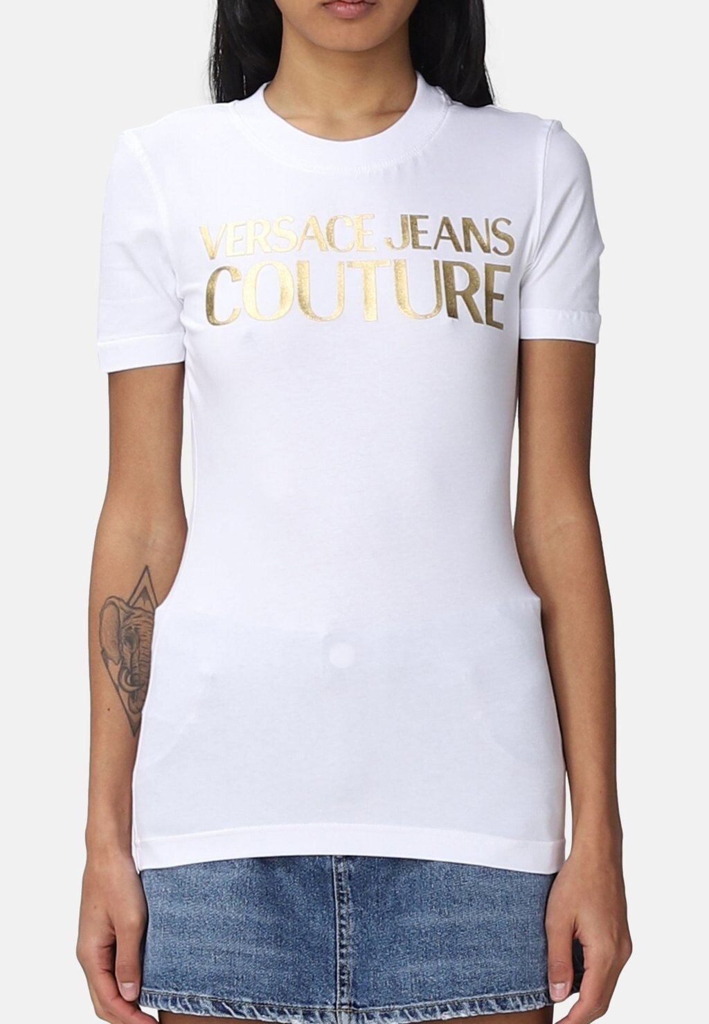 

Футболка с принтом Versace Jeans Couture, белый
