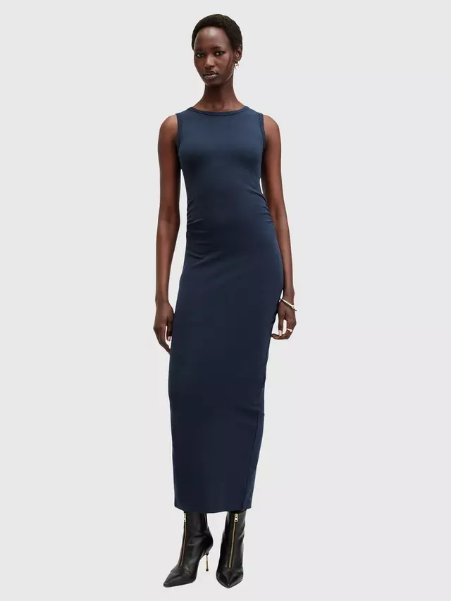 

Платье AllSaints Katarina Organic Cotton Sleeveless Maxi, цвет midnight/blue