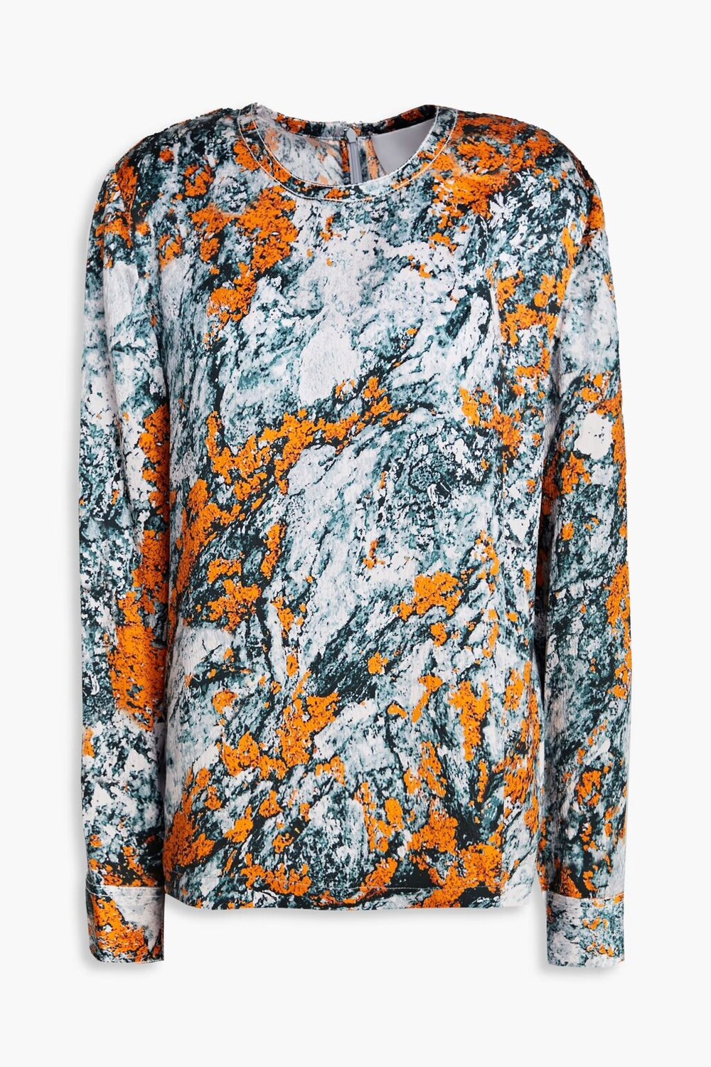 

Топ из тисненого шелкового атласа с принтом 3.1 Phillip Lim, оранжевый