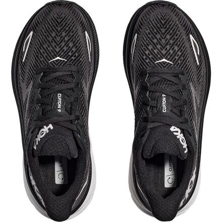 

Широкие беговые кроссовки Clifton 9 мужские HOKA, черный/белый