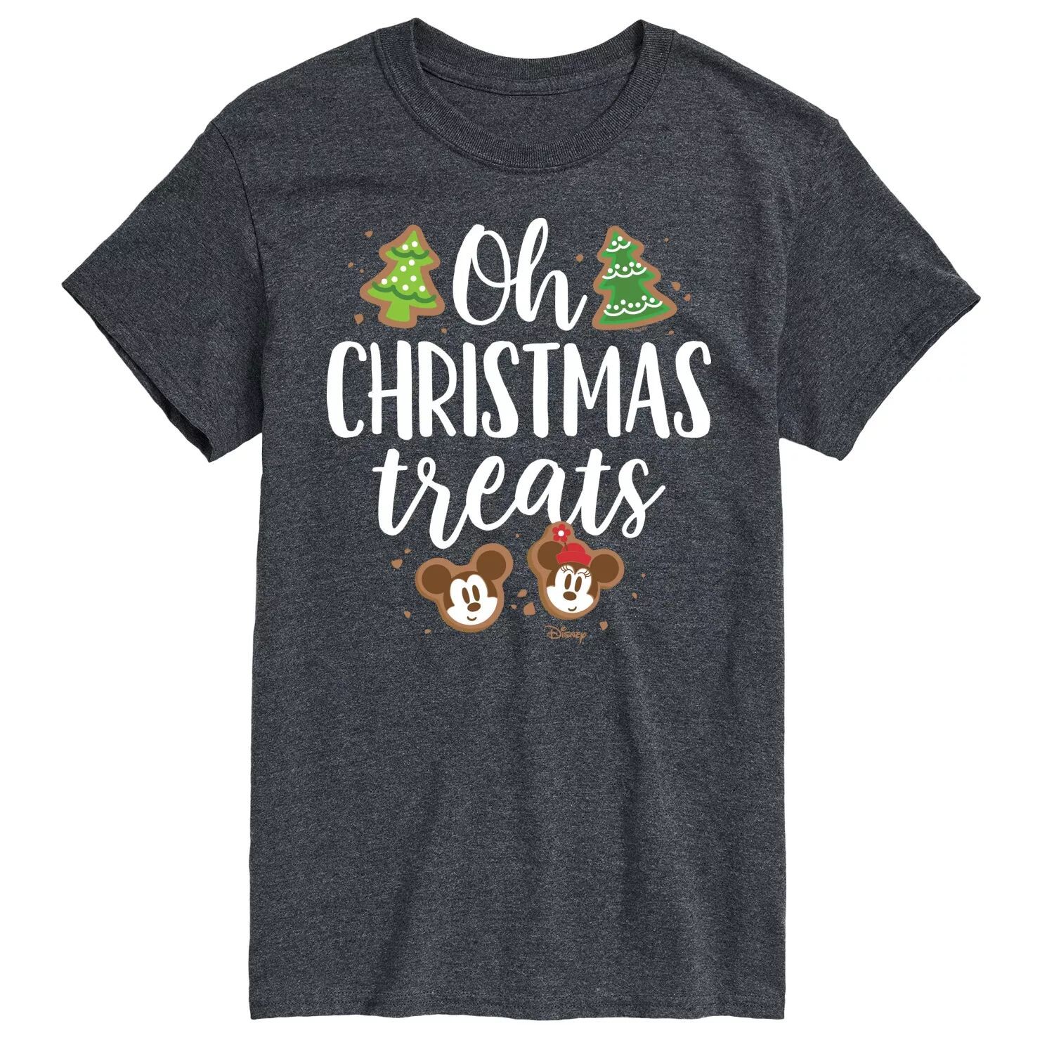 

Футболка с рисунком 's Big & Tall Oh Christmas Treats Disney, серый