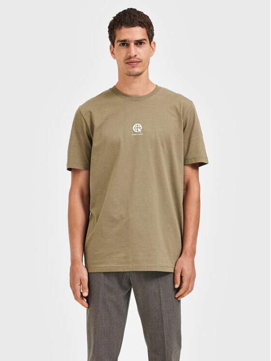 

Футболка узкого кроя Selected Homme, зеленый