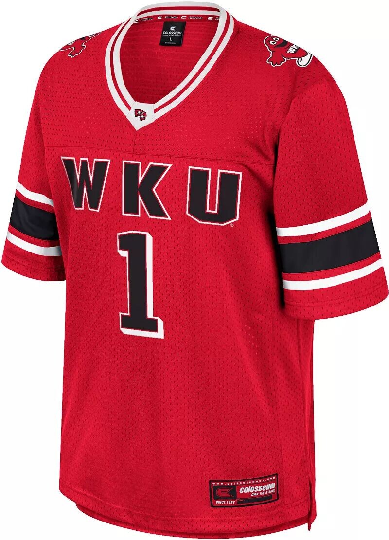 

Colosseum Мужская красная футбольная майка Western Kentucky Hilltoppers