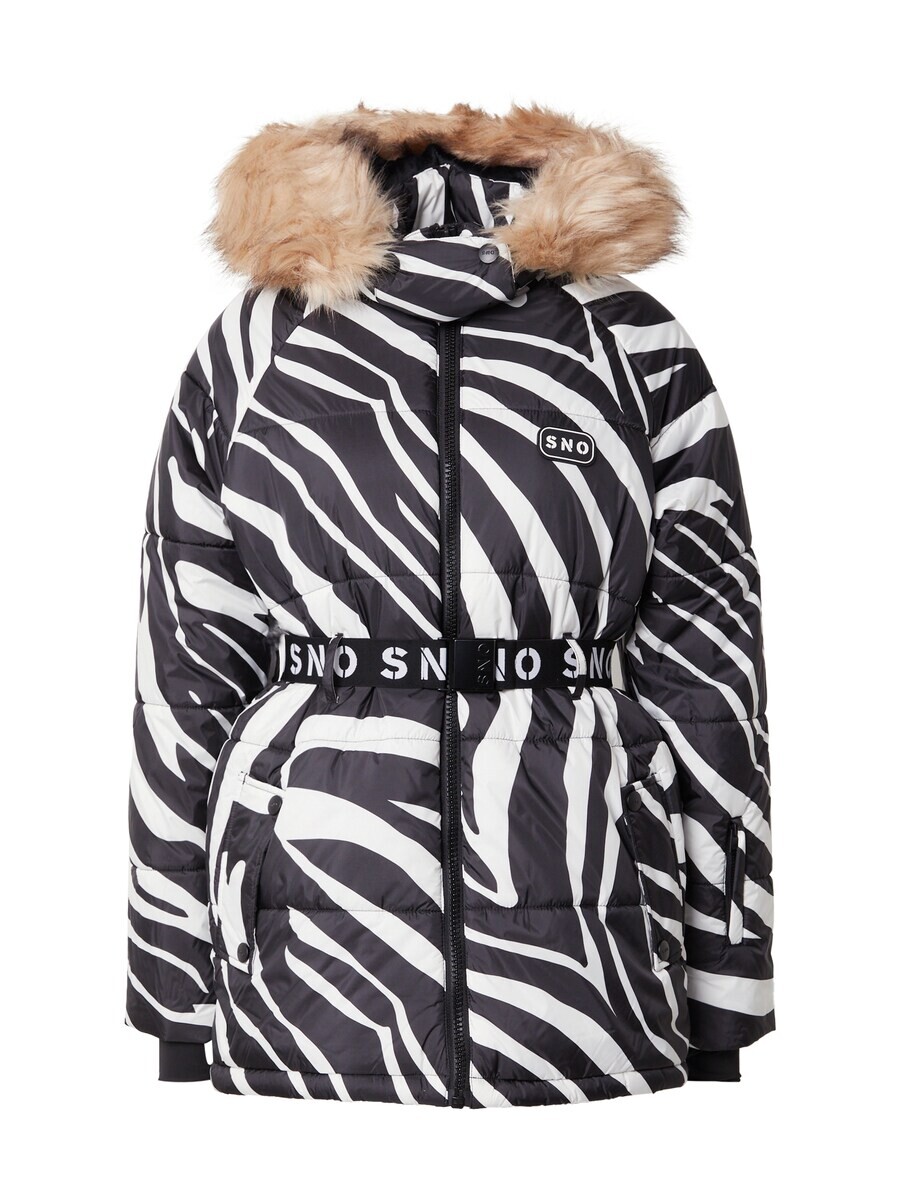 

Зимняя куртка Topshop, черный/белый