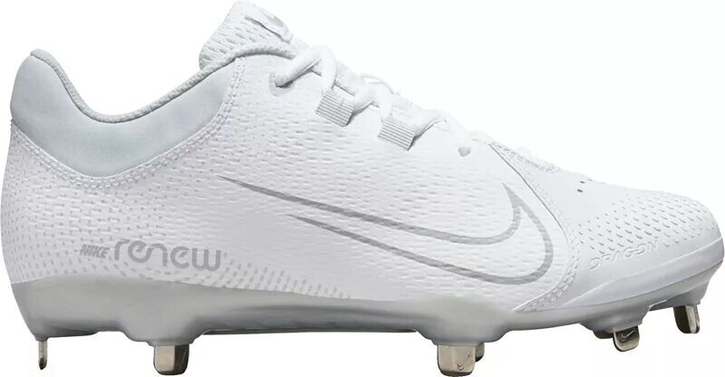 

Женские бутсы для софтбола Nike Hyperdiamond 4 Pro Metal Fastpitch, белый/серебристый