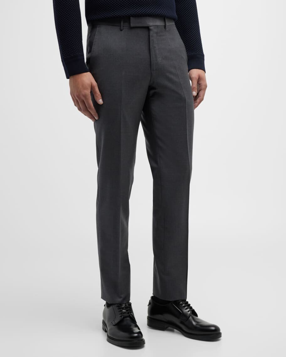 

Мужские брюки Trofeo Slim-Straight ZEGNA, Черный