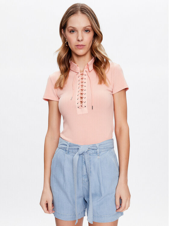 

Узкая блузка Guess, розовый