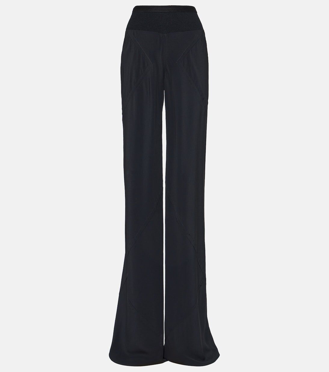 

Широкие брюки с высокой посадкой Rick Owens, черный