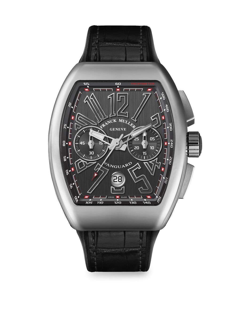 

Часы с хронографом из нержавеющей стали Vanguard Franck Muller, черный