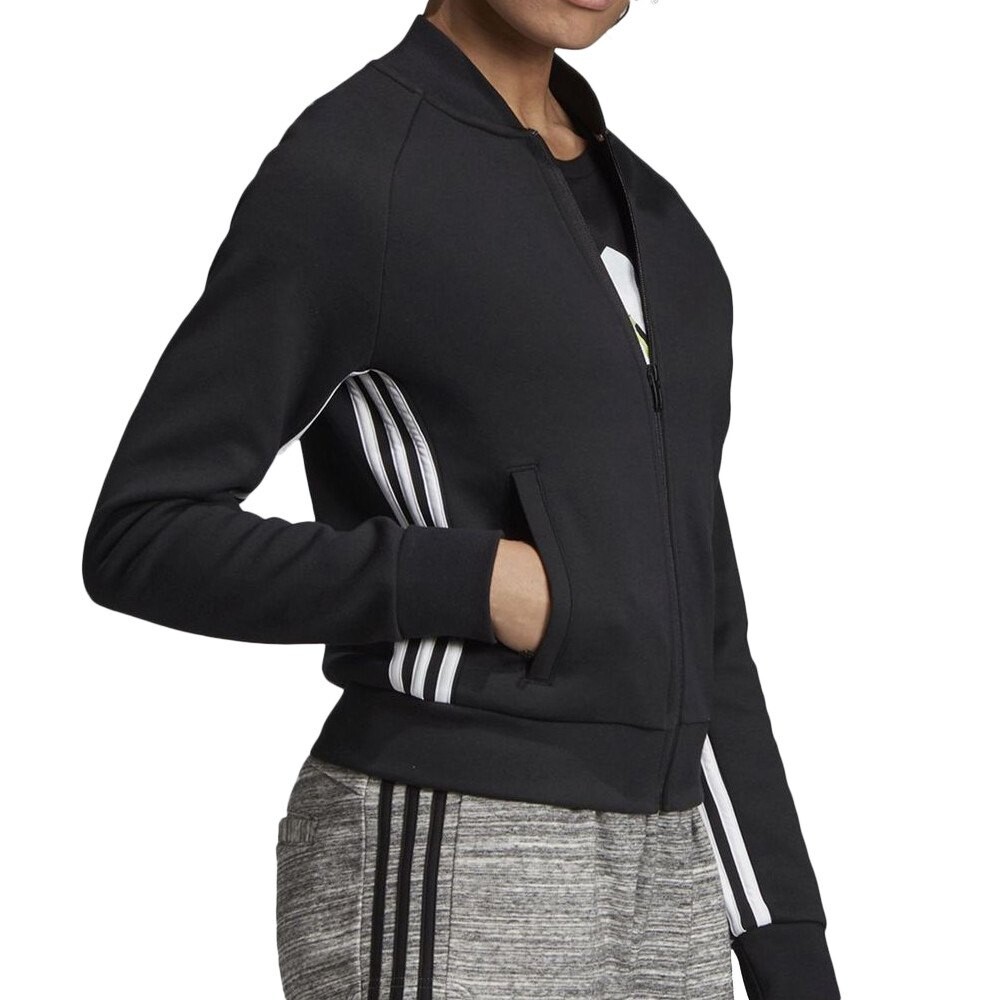 

Толстовка adidas Sportswear Must Have 3 Stripes Doubleknit Track Full Zip, черный