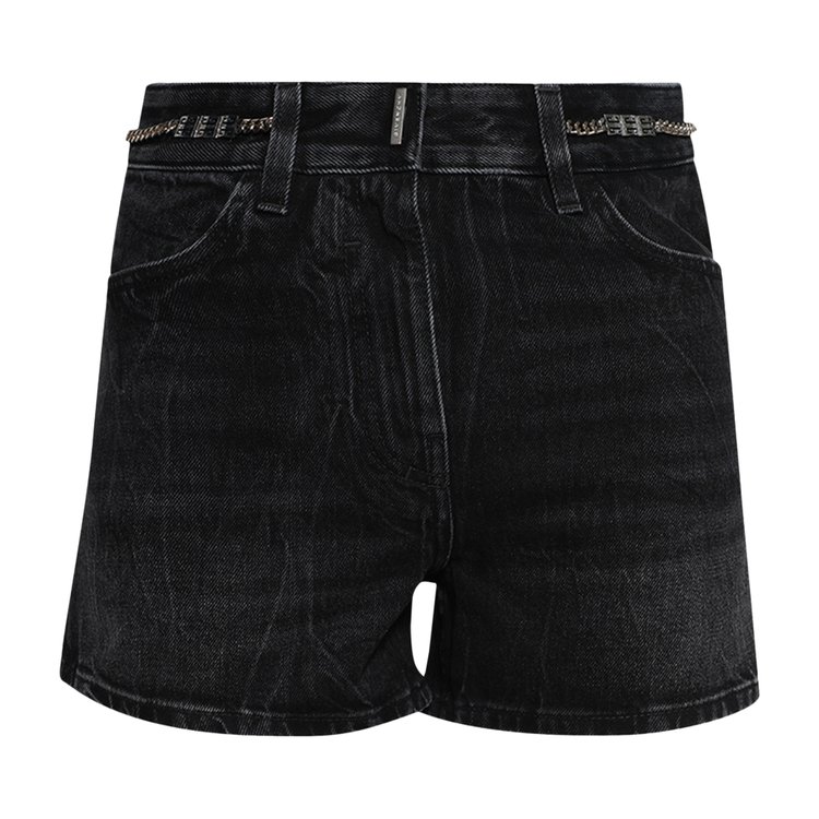 

Шорты Givenchy Denim Short With Chain, черный