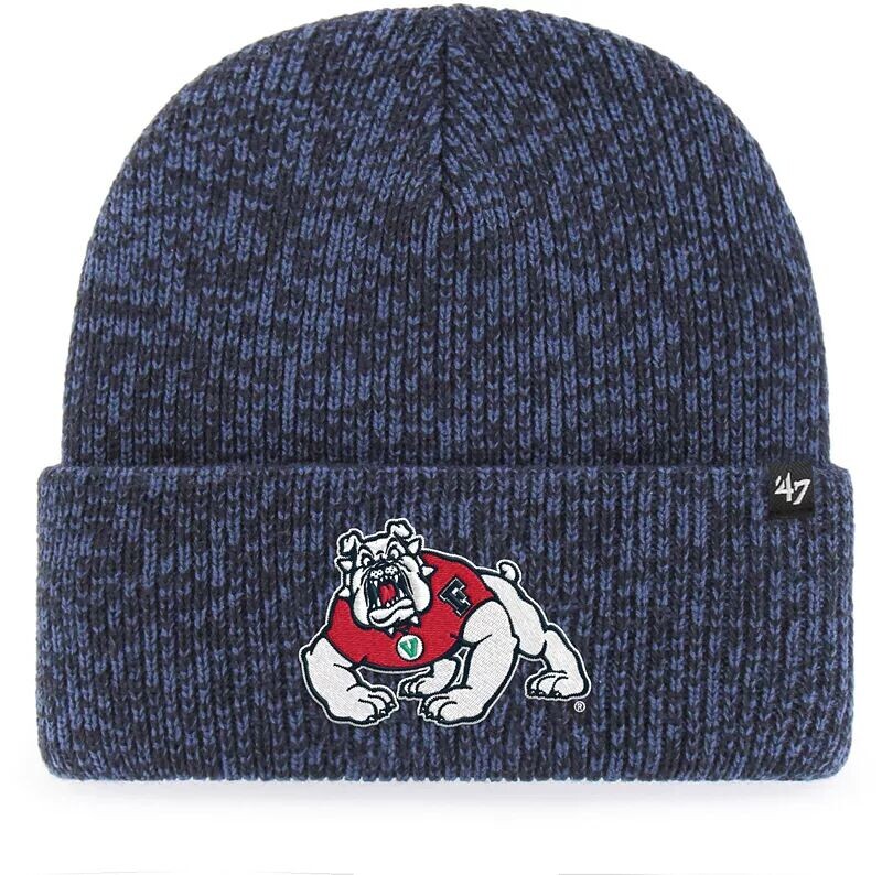 

Мужская темно-синяя вязаная шапка с манжетами '47 Fresno State Bulldogs Bering